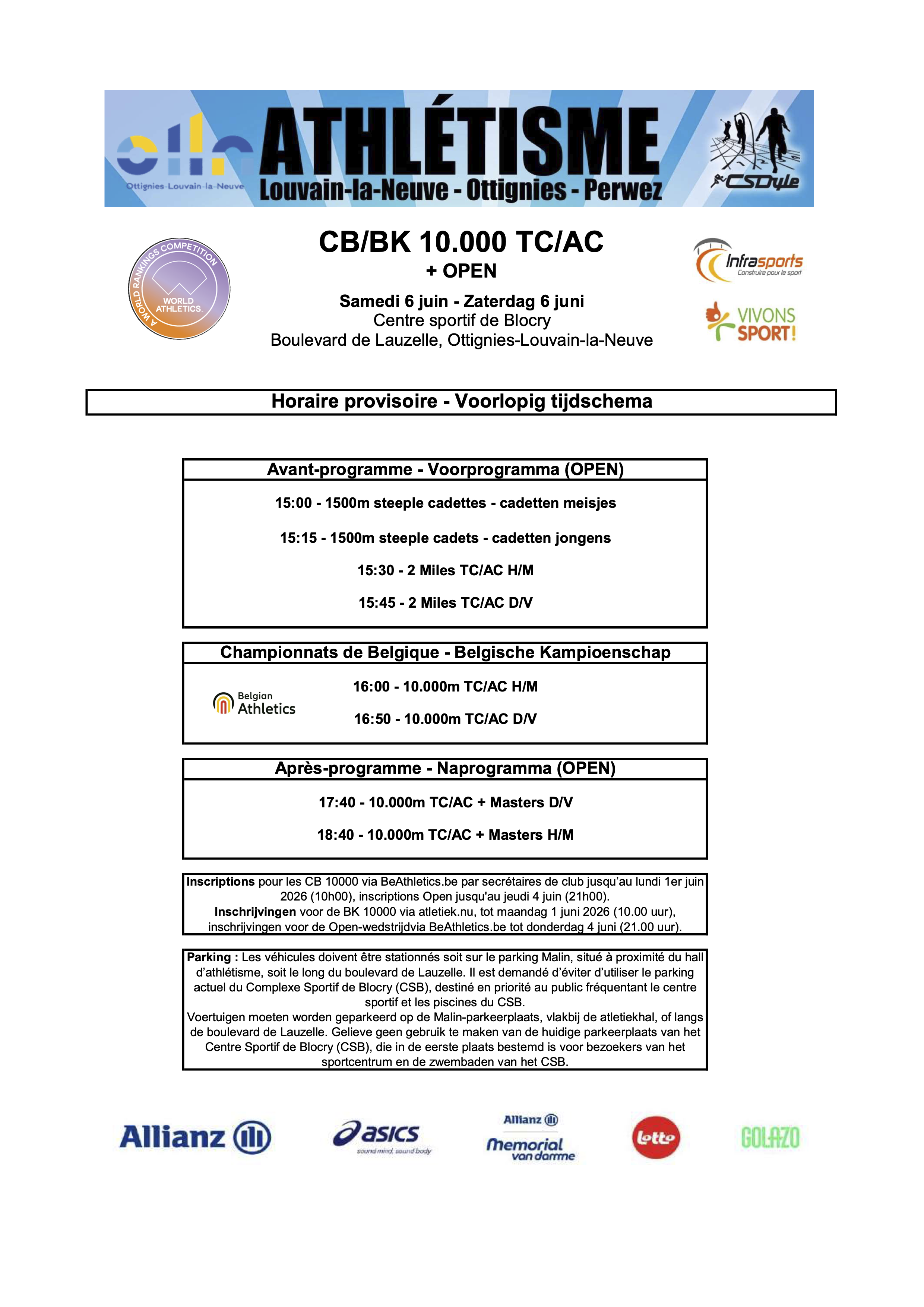 Horaire 20260606